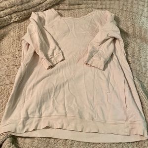 Free people tunic sweatshirt 3/4 sleeve